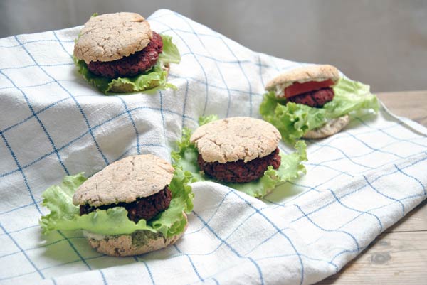 Veganskt "hamburgerbröd"