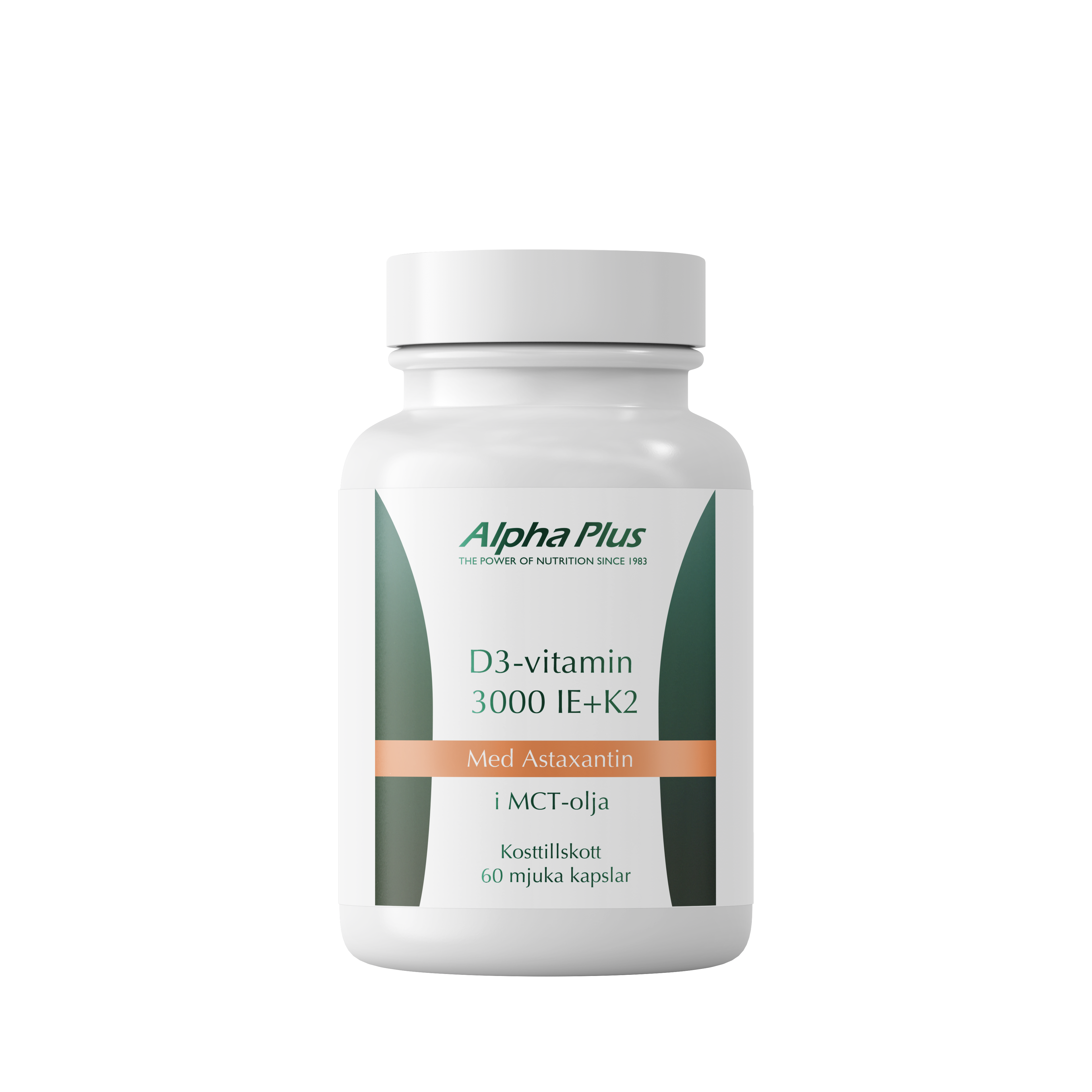 D3-vitamin 3000 IE + K2 60 kapslar