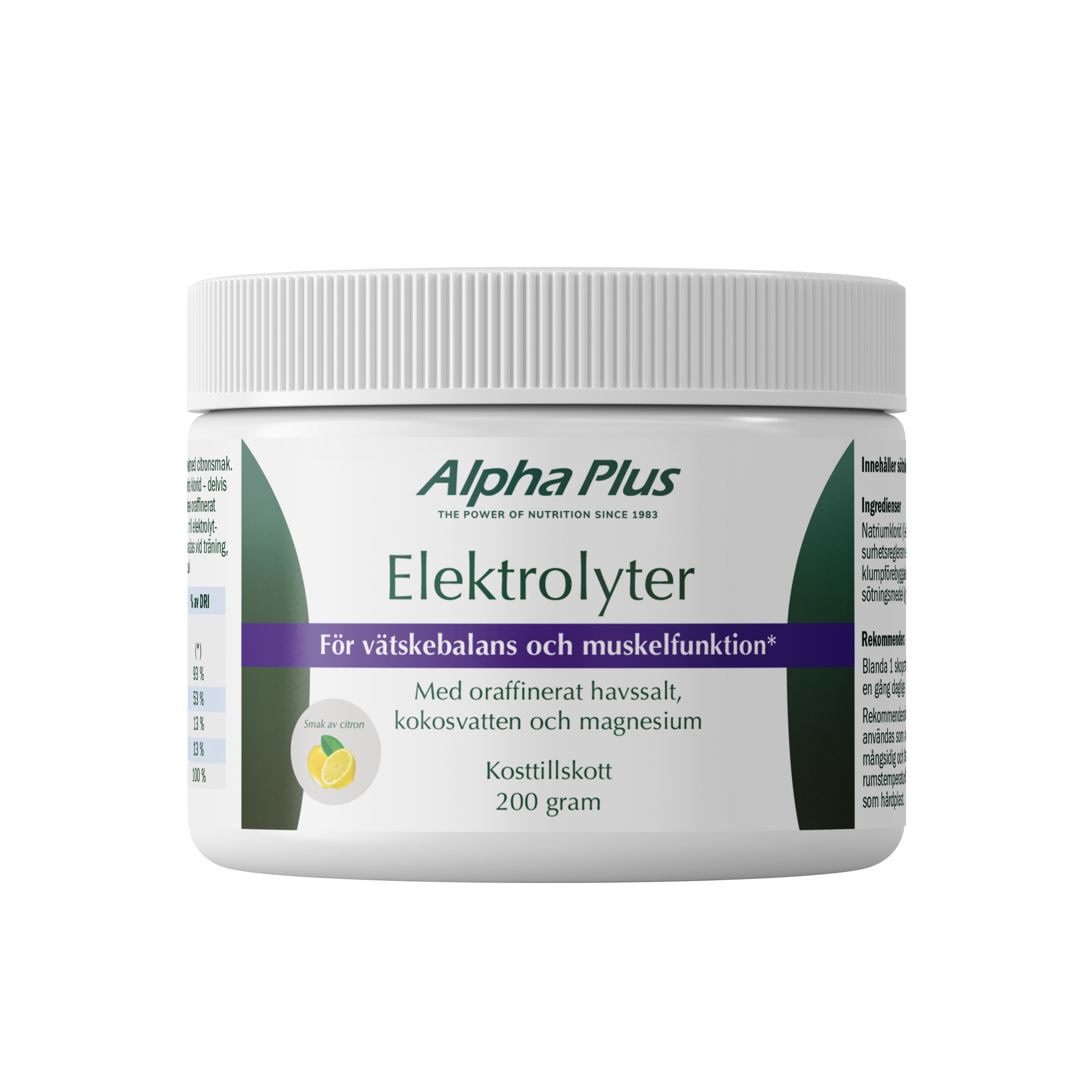 Elektrolyter citronsmak 200 g