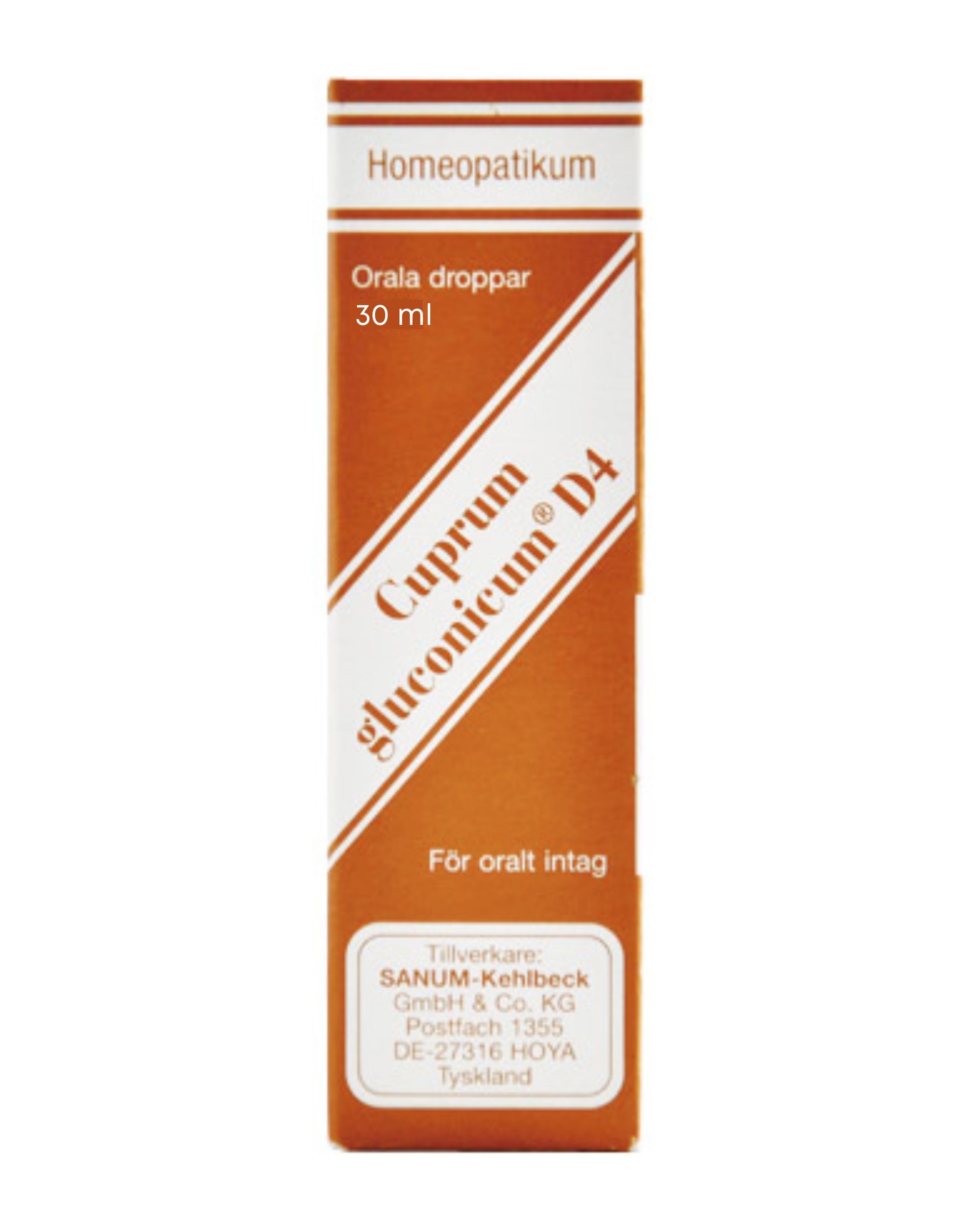 Cuprum gluconium D4 - Orala droppar - 30 ml