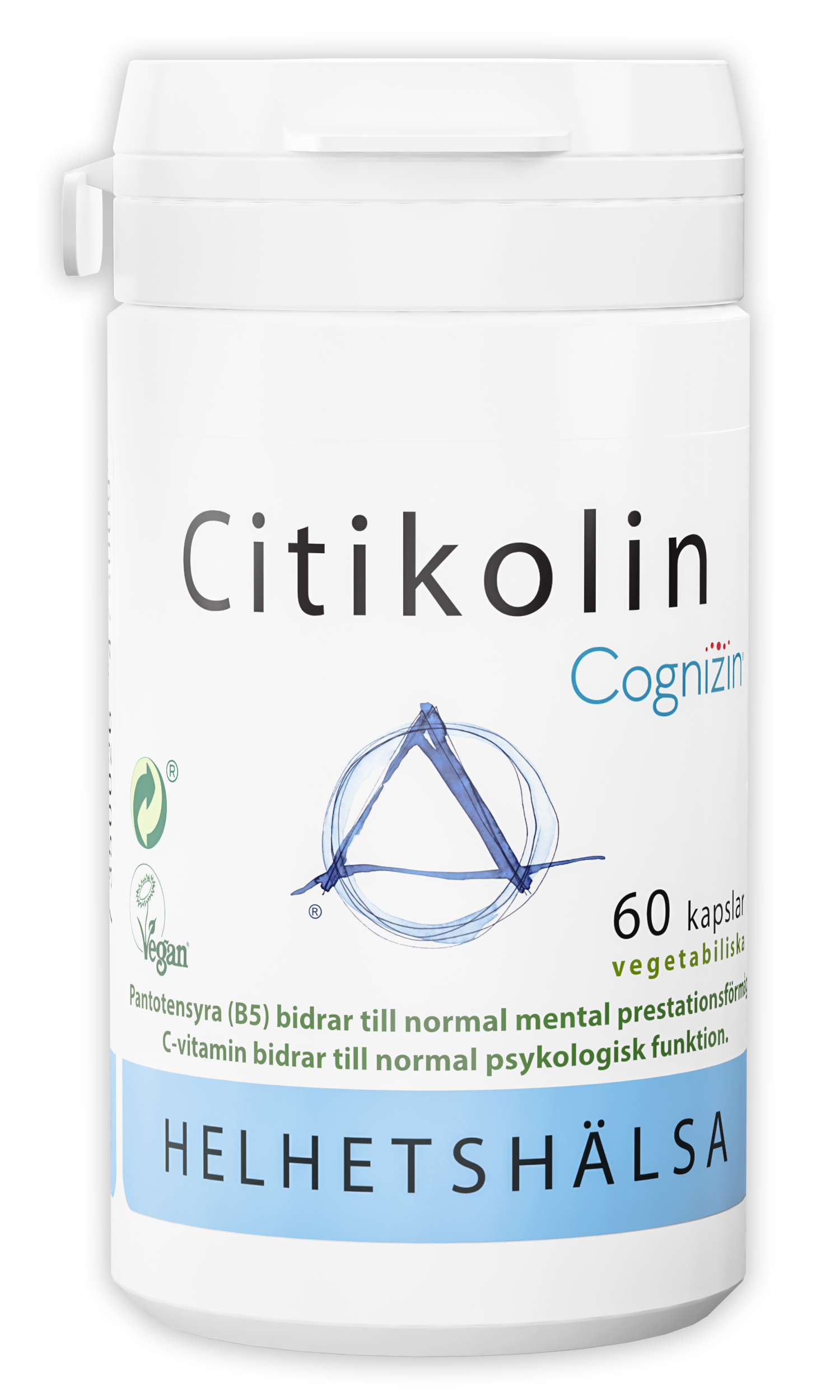 Helhetshälsa Citikolin med Cognizin® 60 kapslar
