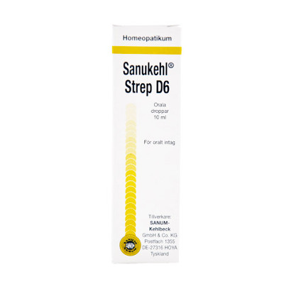 Sanukehl Strep D6 - Orala droppar 10 ml