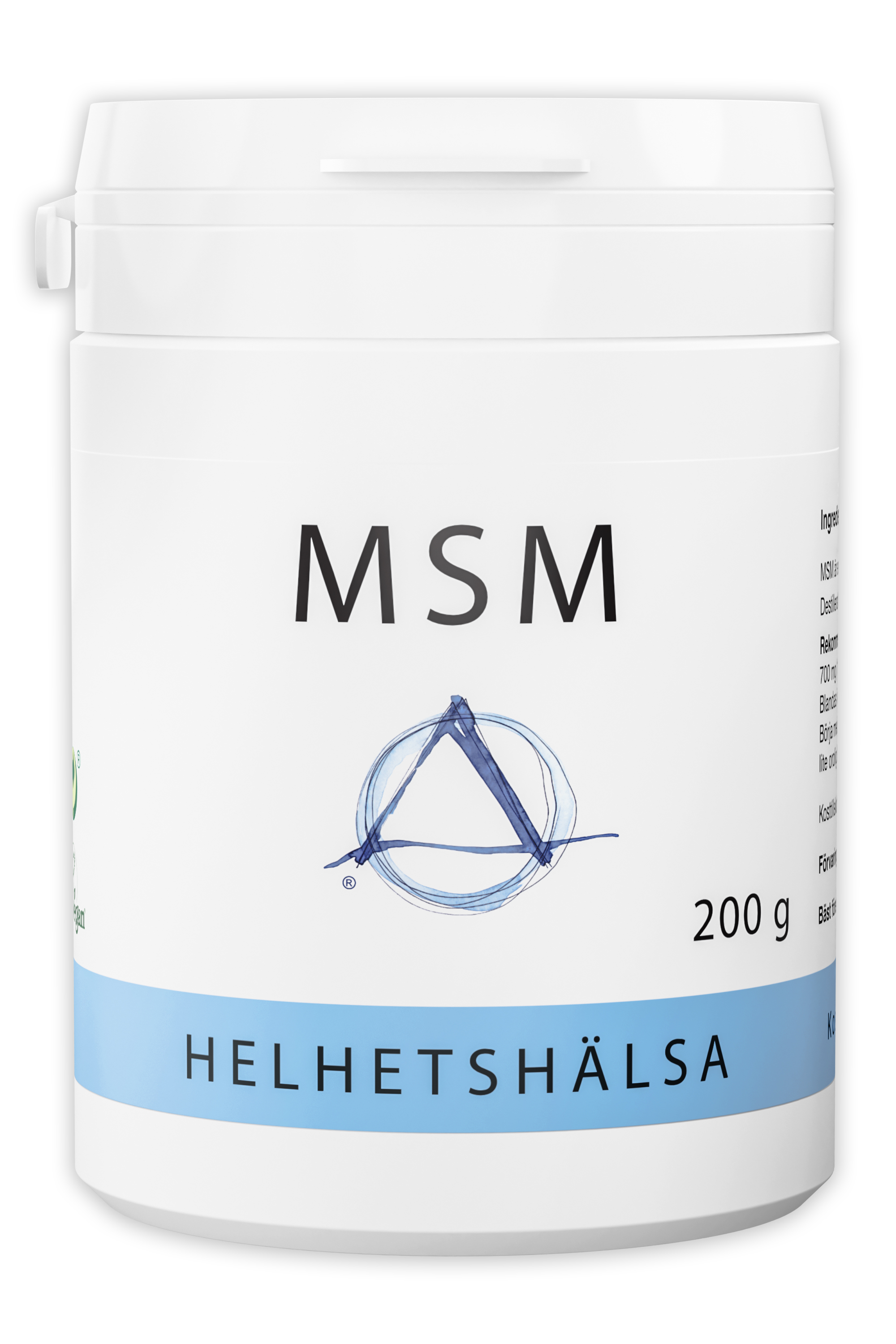 MSM pulver 200 g från Helhetshälsa