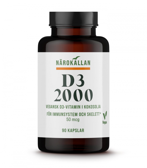 D3 vitamin 2000 IE från Närokällan