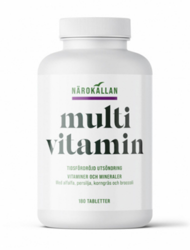 <span class="jp_product_title">Närokällan Multivitamin tidsfördröjd 180 tabletter - KORT DATUM</span>
